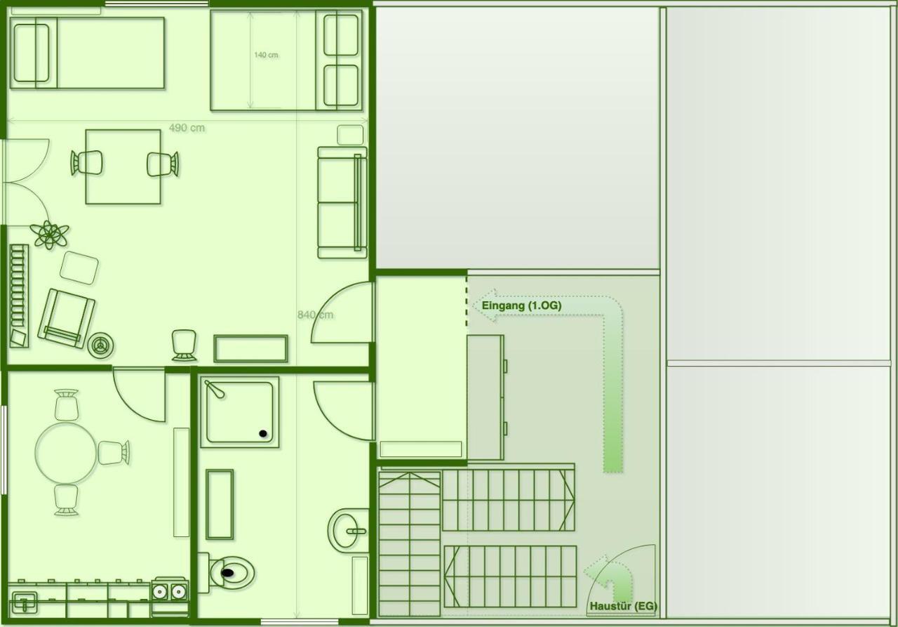 Ruhe Auf Dem Land 1 - Maria Apartment Aulendorf Bagian luar foto
